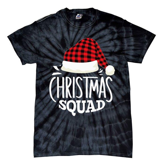 Festive Family Pajama Party Christmas Squad Gathering Tie-Dye T-Shirt