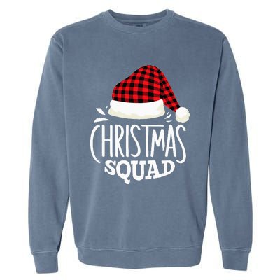 Festive Family Pajama Party Christmas Squad Gathering Garment-Dyed Sweatshirt