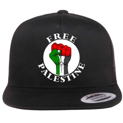 #Freepalestine Free Palestine Flat Bill Trucker Hat