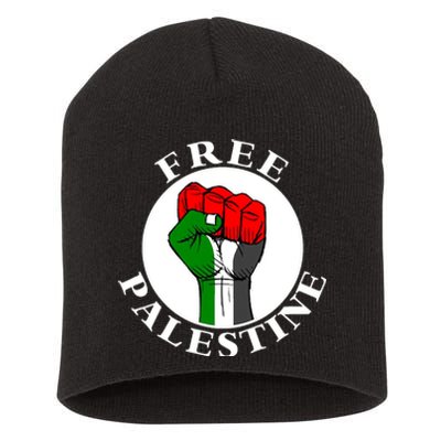 #Freepalestine Free Palestine Short Acrylic Beanie