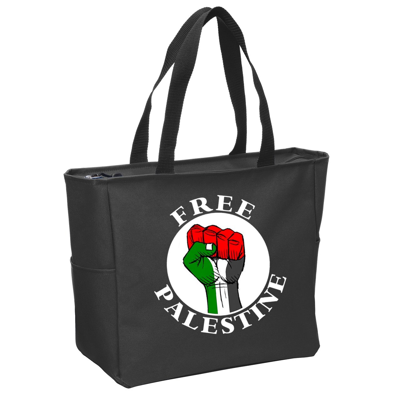 #Freepalestine Free Palestine Zip Tote Bag