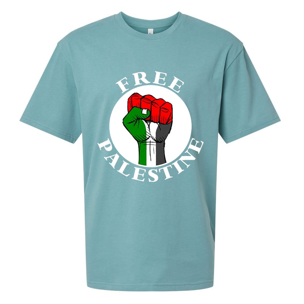 #Freepalestine Free Palestine Sueded Cloud Jersey T-Shirt