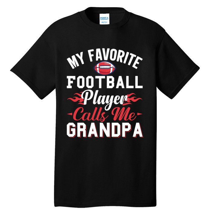 Favorite Football Player Grandpa Graphic Tall T-Shirt