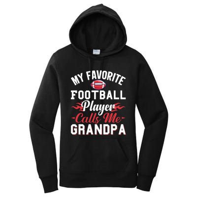 Favorite Football Player Grandpa Graphic Women's Pullover Hoodie