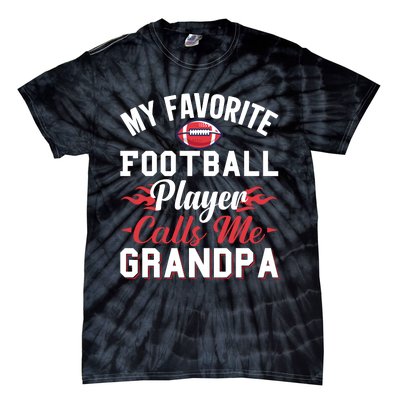 Favorite Football Player Grandpa Graphic Tie-Dye T-Shirt