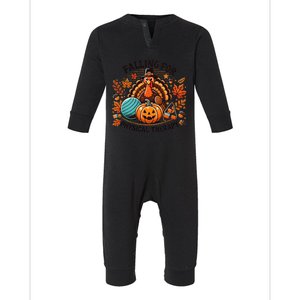 Falling For Physical Therapy Pt Pumpkin Fall Thanksgiving Infant Fleece One Piece