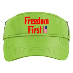 Freedom First Patriotic America First Liberty Constitution Funny Gift Adult Drive Performance Visor