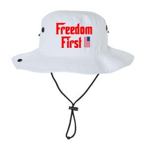 Freedom First Patriotic America First Liberty Constitution Funny Gift Legacy Cool Fit Booney Bucket Hat