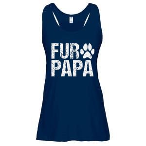 Funny Fur Papa Pet Lover Dog Dad Fathers Day Ladies Essential Flowy Tank