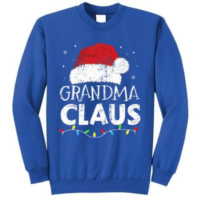 Festive Family Pajamas Grandma Claus Christmas Lights Sweatshirt