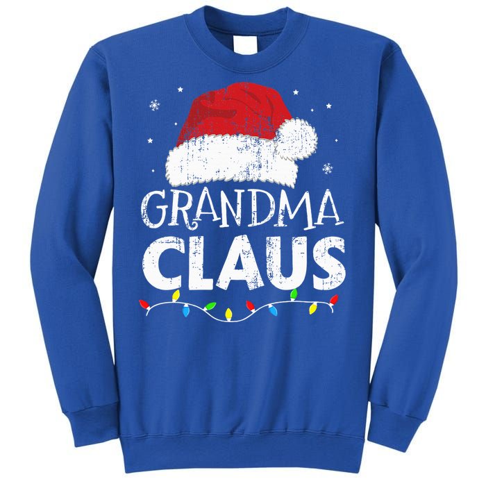 Festive Family Pajamas Grandma Claus Christmas Lights Sweatshirt