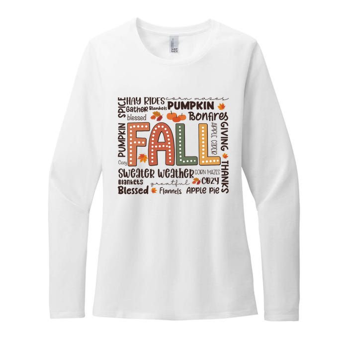 Fall Flannels Pumpkin Season Fall Vibes Autumn Thanksgiving Womens CVC Long Sleeve Shirt