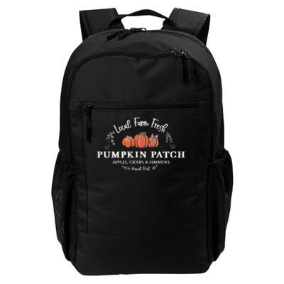 Farm Fresh Pumpkins Fun Autumn Halloween Thanksgiving Fall Daily Commute Backpack