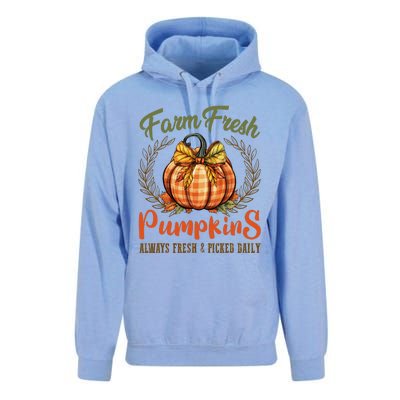 Farm Fresh Pumpkins Fun Autumn Halloween Thanksgiving Fall Unisex Surf Hoodie