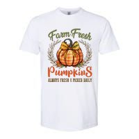 Farm Fresh Pumpkins Fun Autumn Halloween Thanksgiving Fall Softstyle CVC T-Shirt