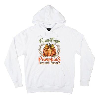 Farm Fresh Pumpkins Fun Autumn Halloween Thanksgiving Fall Hoodie