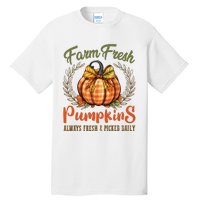 Farm Fresh Pumpkins Fun Autumn Halloween Thanksgiving Fall Tall T-Shirt