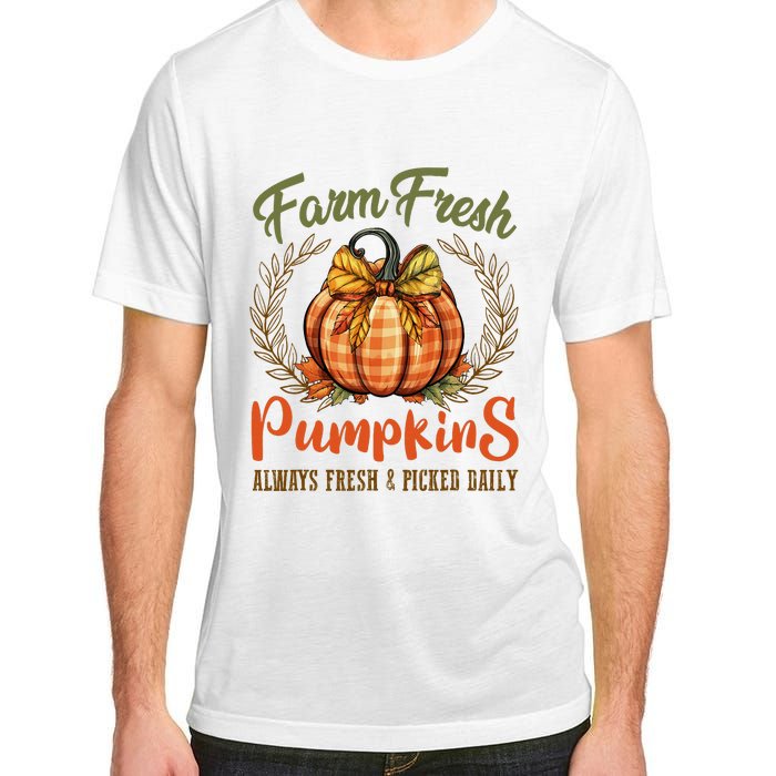 Farm Fresh Pumpkins Fun Autumn Halloween Thanksgiving Fall Adult ChromaSoft Performance T-Shirt