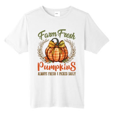 Farm Fresh Pumpkins Fun Autumn Halloween Thanksgiving Fall Tall Fusion ChromaSoft Performance T-Shirt