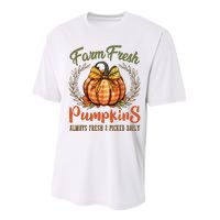 Farm Fresh Pumpkins Fun Autumn Halloween Thanksgiving Fall Performance Sprint T-Shirt