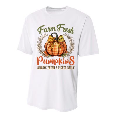 Farm Fresh Pumpkins Fun Autumn Halloween Thanksgiving Fall Performance Sprint T-Shirt