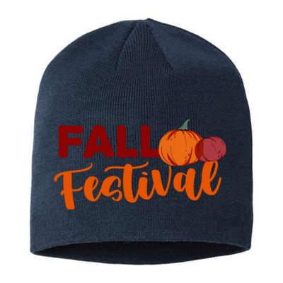 Fall Festival Pumpkin Halloween Sustainable Beanie