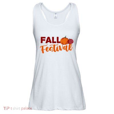 Fall Festival Pumpkin Halloween Ladies Essential Flowy Tank