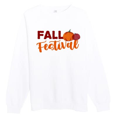 Fall Festival Pumpkin Halloween Premium Crewneck Sweatshirt