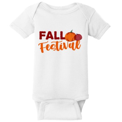 Fall Festival Pumpkin Halloween Baby Bodysuit