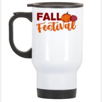 Fall Festival Pumpkin Halloween Stainless Steel Travel Mug