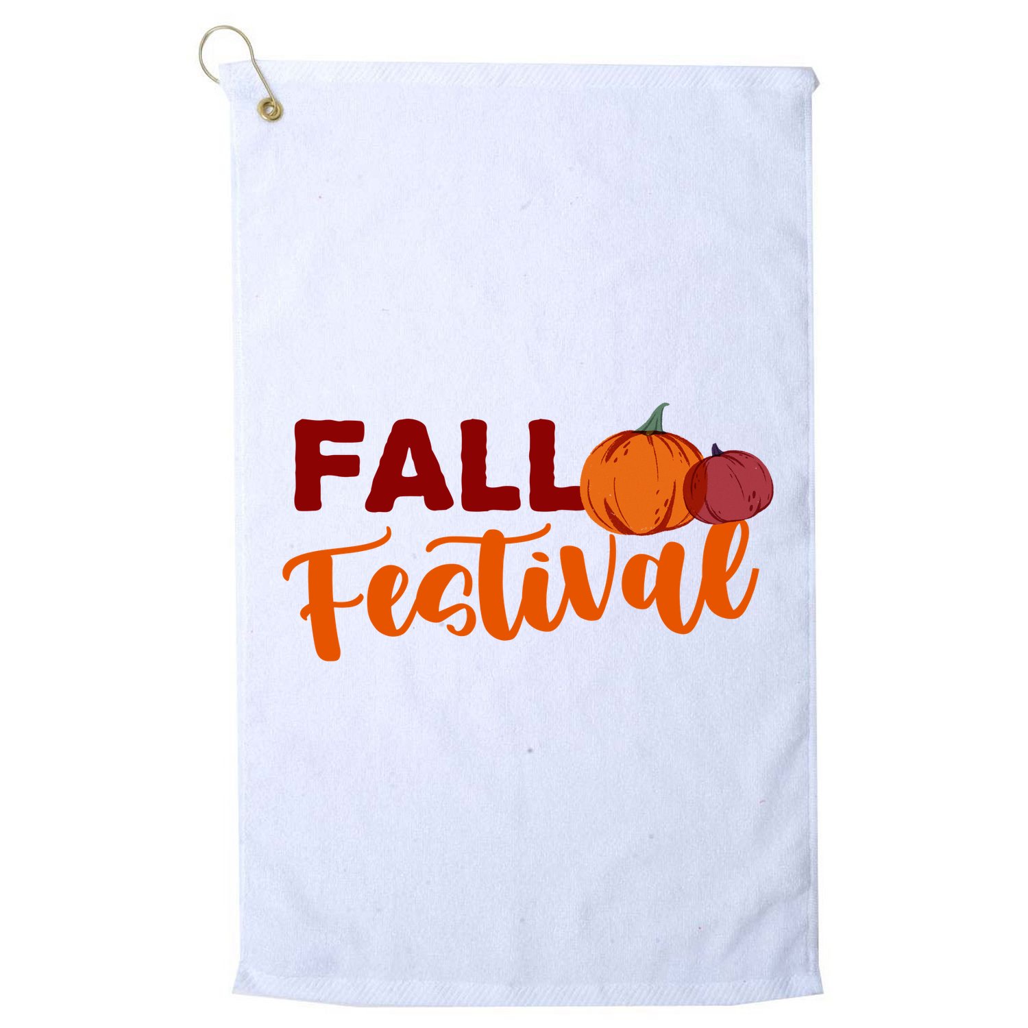 Fall Festival Pumpkin Halloween Golf Towel