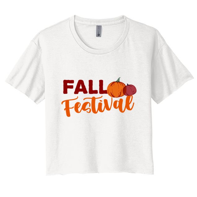 Fall Festival Pumpkin Halloween Crop Top
