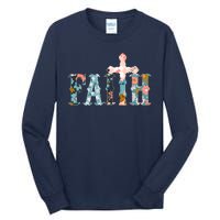 Floral Flower Print Faith Tall Long Sleeve T-Shirt