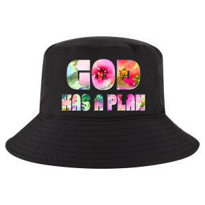 Floral Flower Print God Has A Plan Cool Comfort Performance Bucket Hat