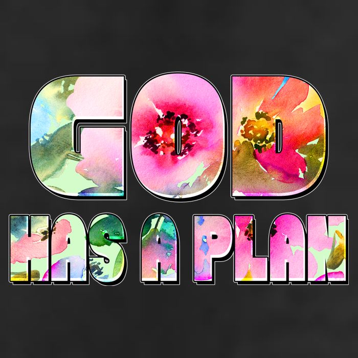 Floral Flower Print God Has A Plan 11oz C Handle Ceramic Mug