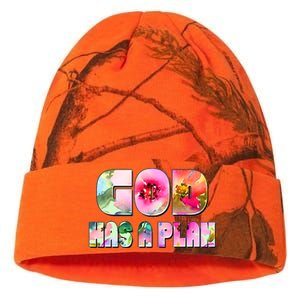 Floral Flower Print God Has A Plan Kati Licensed 12" Camo Beanie