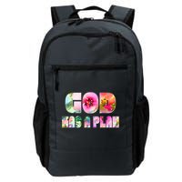 Floral Flower Print God Has A Plan Backpack