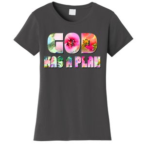 Floral Flower Print God Has A Plan Women's T-Shirt