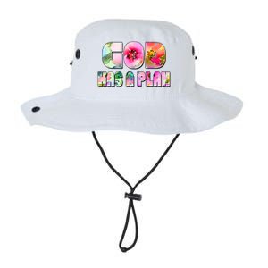 Floral Flower Print God Has A Plan Legacy Cool Fit Booney Bucket Hat