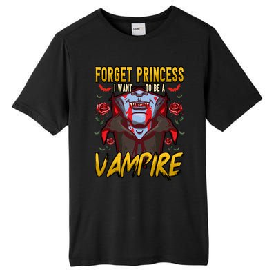 Funny Forget Princess I Want To Be A Vampire Halloween Gift Tall Fusion ChromaSoft Performance T-Shirt