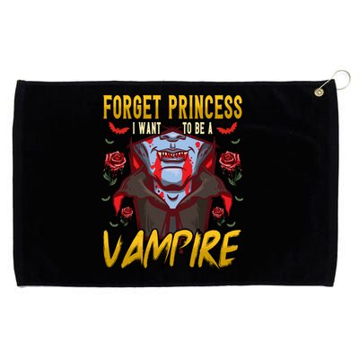 Funny Forget Princess I Want To Be A Vampire Halloween Gift Grommeted Golf Towel