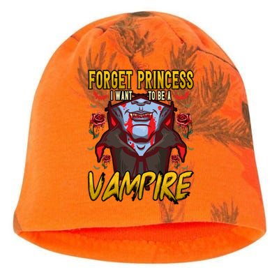 Funny Forget Princess I Want To Be A Vampire Halloween Gift Kati - Camo Knit Beanie