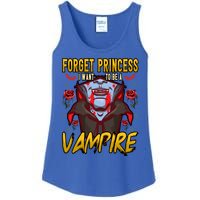 Funny Forget Princess I Want To Be A Vampire Halloween Gift Ladies Essential Tank