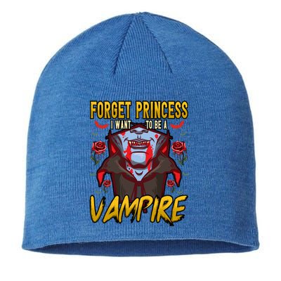 Funny Forget Princess I Want To Be A Vampire Halloween Gift Sustainable Beanie