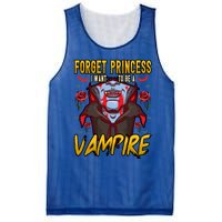 Funny Forget Princess I Want To Be A Vampire Halloween Gift Mesh Reversible Basketball Jersey Tank