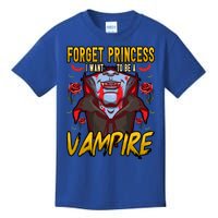 Funny Forget Princess I Want To Be A Vampire Halloween Gift Kids T-Shirt