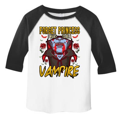 Funny Forget Princess I Want To Be A Vampire Halloween Gift Toddler Fine Jersey T-Shirt