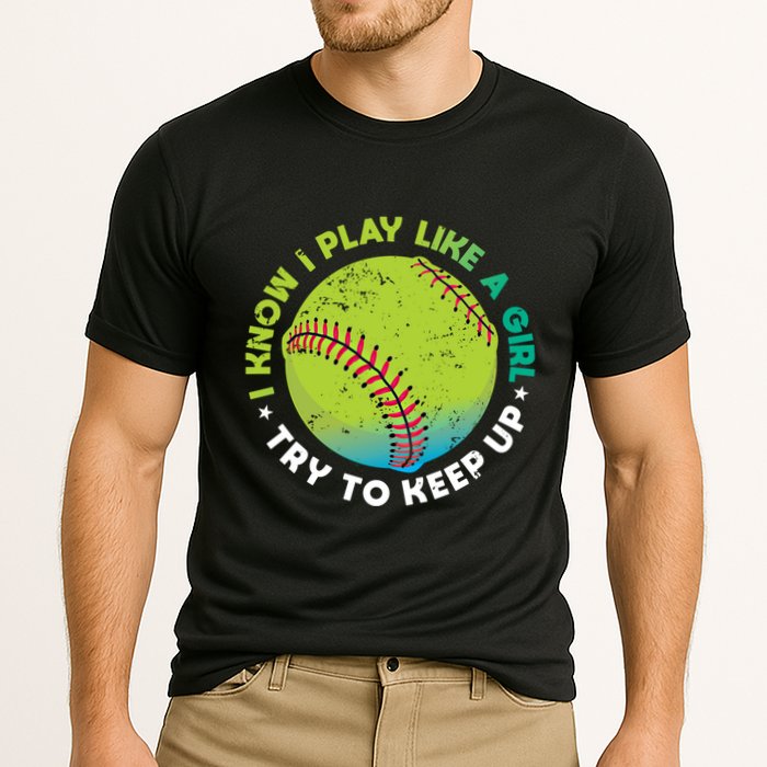 Funny Fastpitch Pitcher Softball Game Gift Gift Cooling Performance Crew T-Shirt