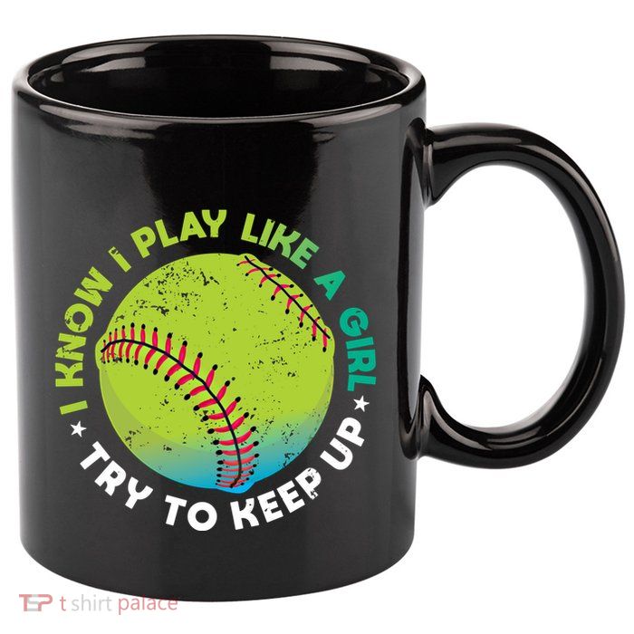 Funny Fastpitch Pitcher Softball Game Gift Gift 11oz C Handle Ceramic Mug