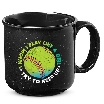 Funny Fastpitch Pitcher Softball Game Gift Gift 15oz Campfire Ceramic Mug